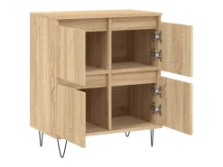 Aparador de madera contrachapada roble Sonoma 60x35x70 cm