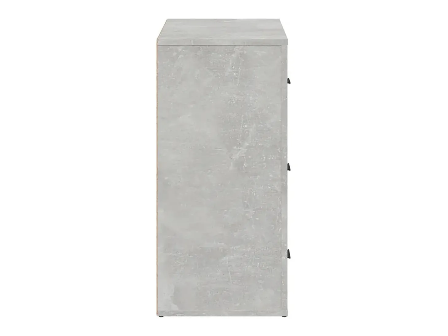 Aparador de madera contrachapada gris hormigón 80x33x70 cm ES879319
