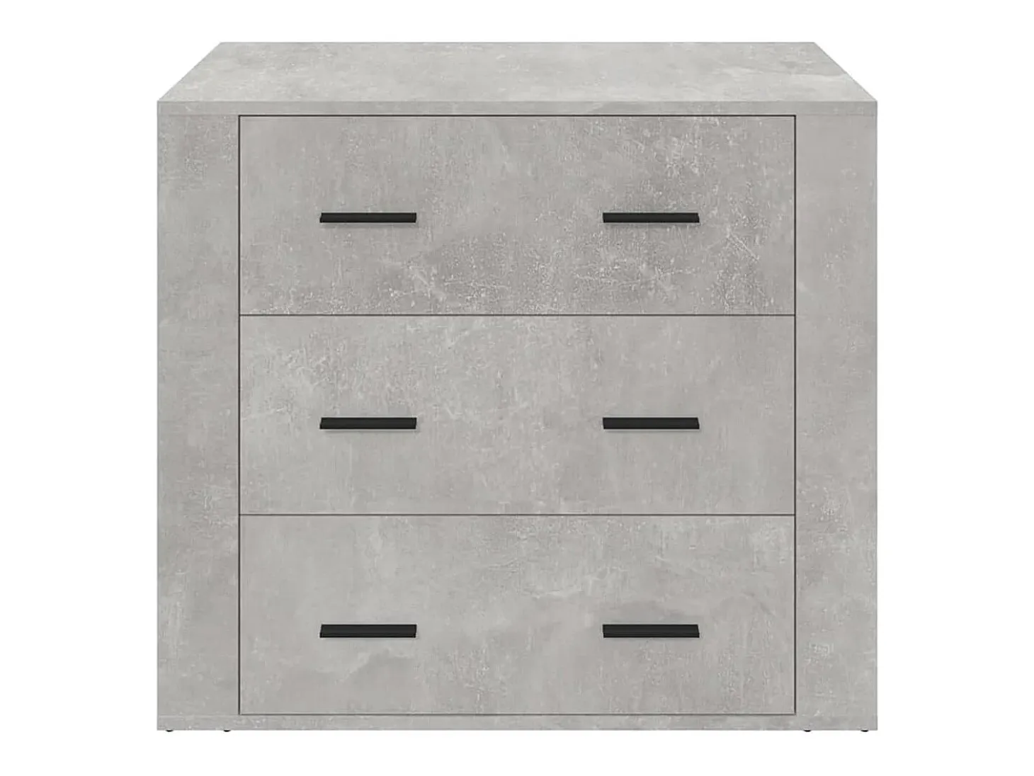 Aparador de madera contrachapada gris hormigón 80x33x70 cm ES879319