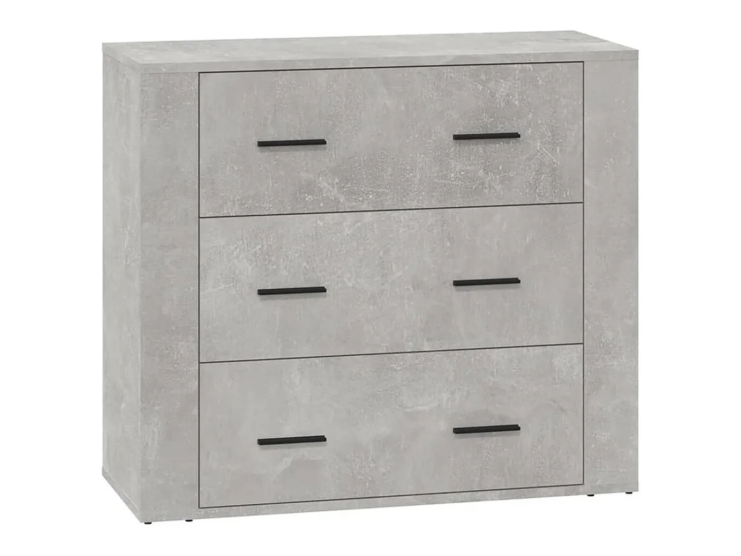 Aparador de madera contrachapada gris hormigón 80x33x70 cm ES879319