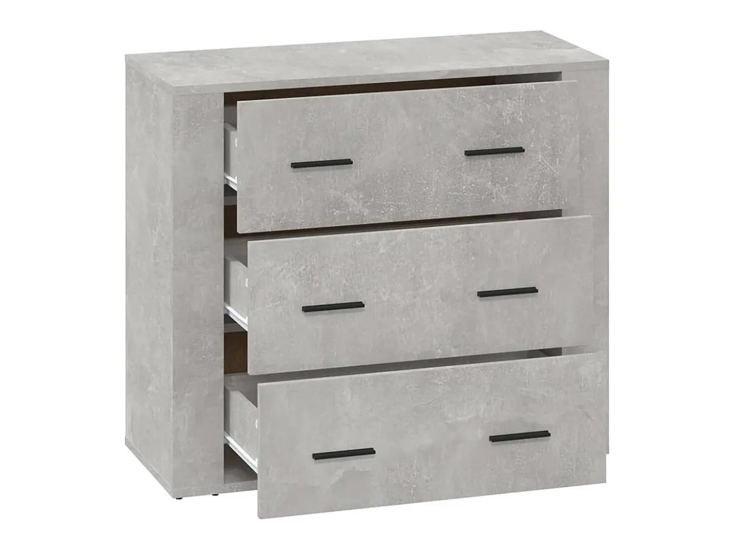 Aparador de madera contrachapada gris hormigón 80x33x70 cm ES879319