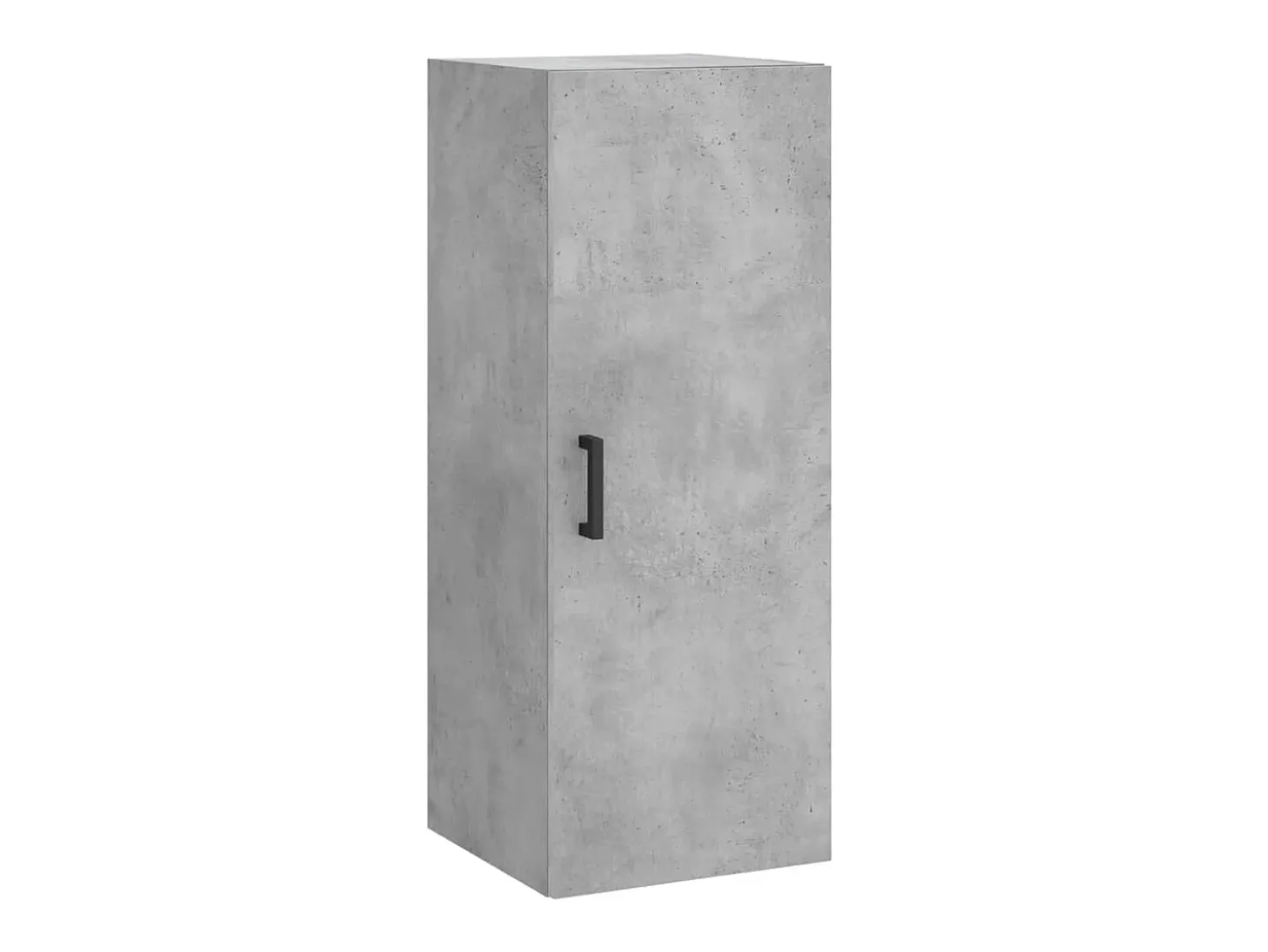 Aparador de madera contrachapada gris hormigón 34,5x34x180 cm ES46790
