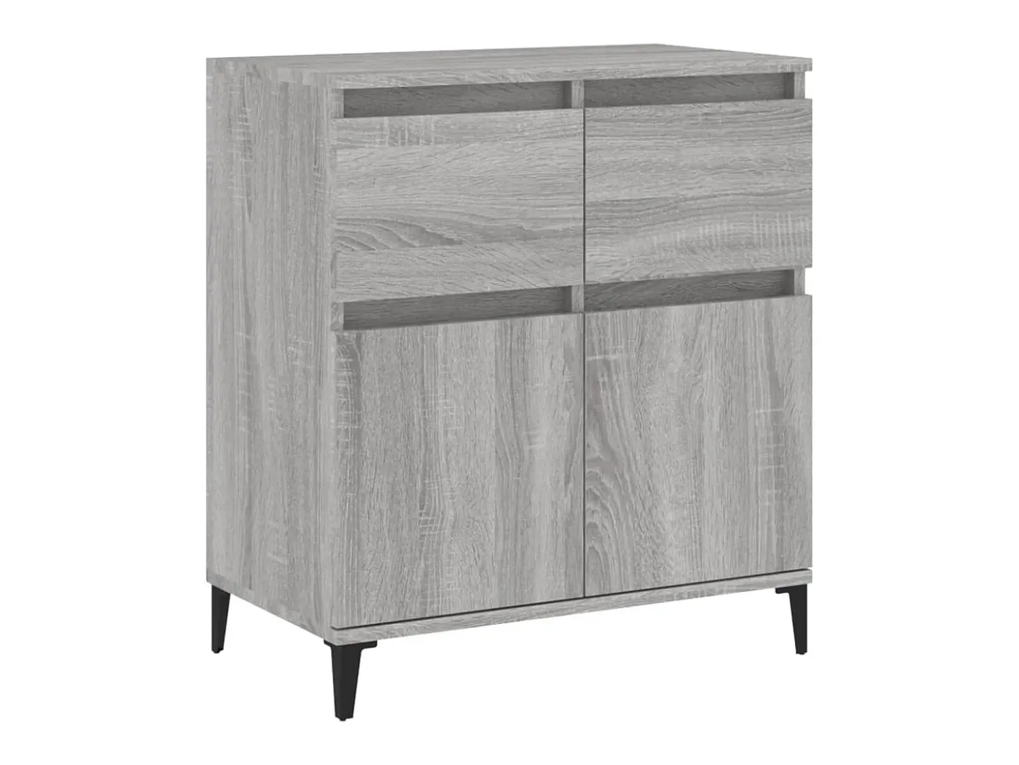 Aparador de madera contrachapada gris Sonoma 60x35x70 cm ES69660