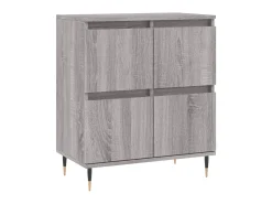 Aparador de madera contrachapada gris Sonoma 60x35x70 cm ES54536