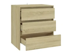 Aparador de madera contrachapada roble Sonoma 70x41x75 cm ES21556