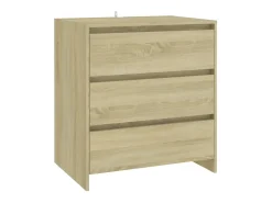 Aparador de madera contrachapada roble Sonoma 70x41x75 cm ES21556