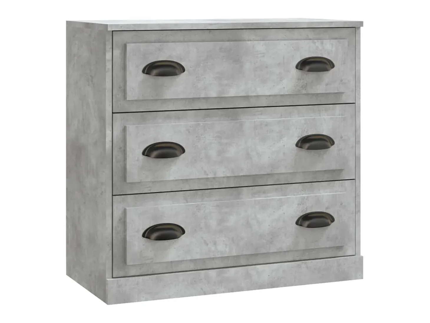 Aparador de madera contrachapada gris hormigón 70x35,5x67,5 cm ES22635