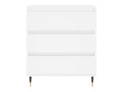Aparador de madera contrachapada blanco 60x35x70 cm ES38449