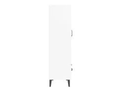 Aparador de madera contrachapada blanco 70x31x115 cm