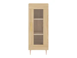 Aparador de madera contrachapada roble Sonoma 34,5x34x180 cm