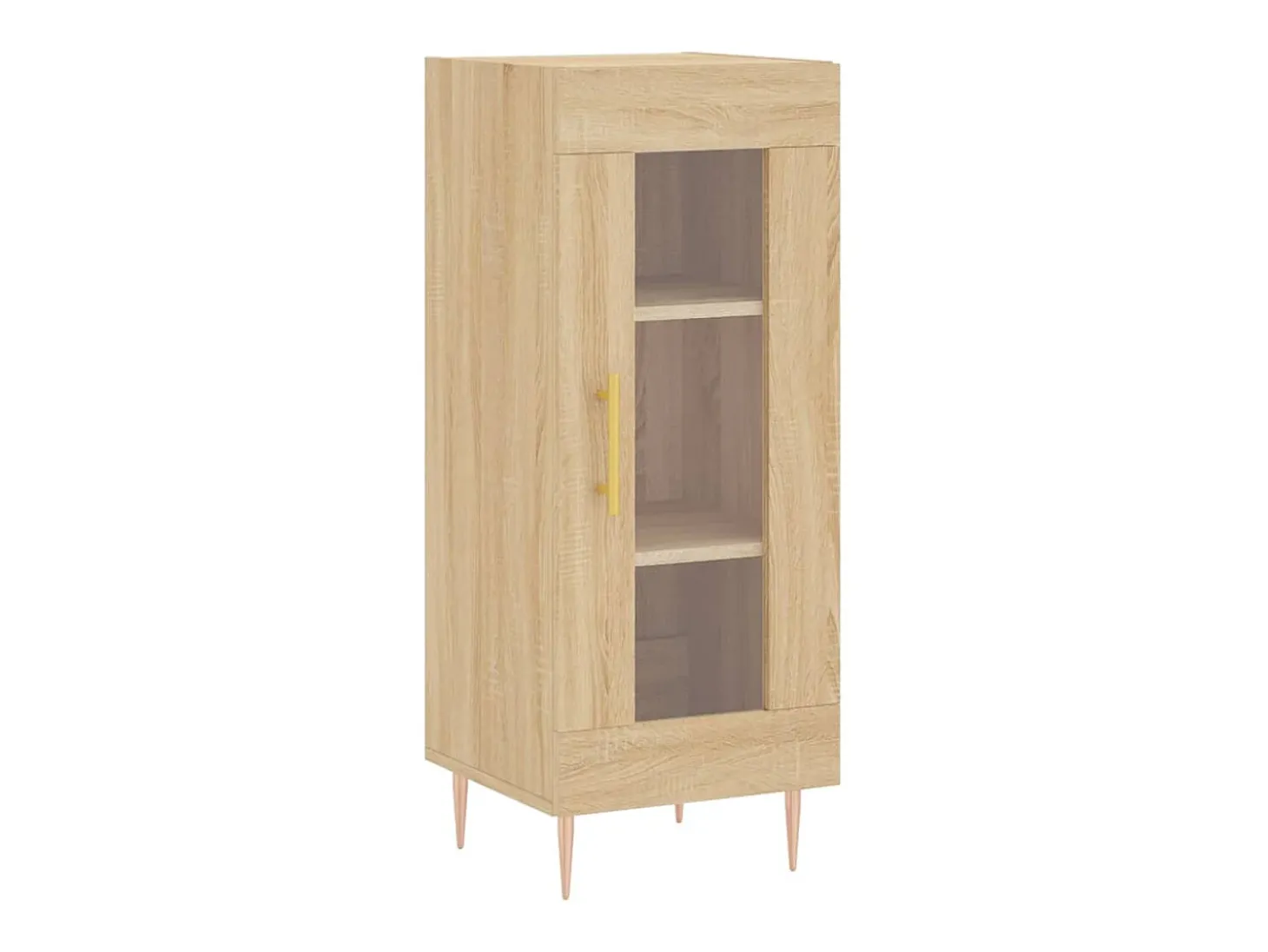 Aparador de madera contrachapada roble Sonoma 34,5x34x180 cm