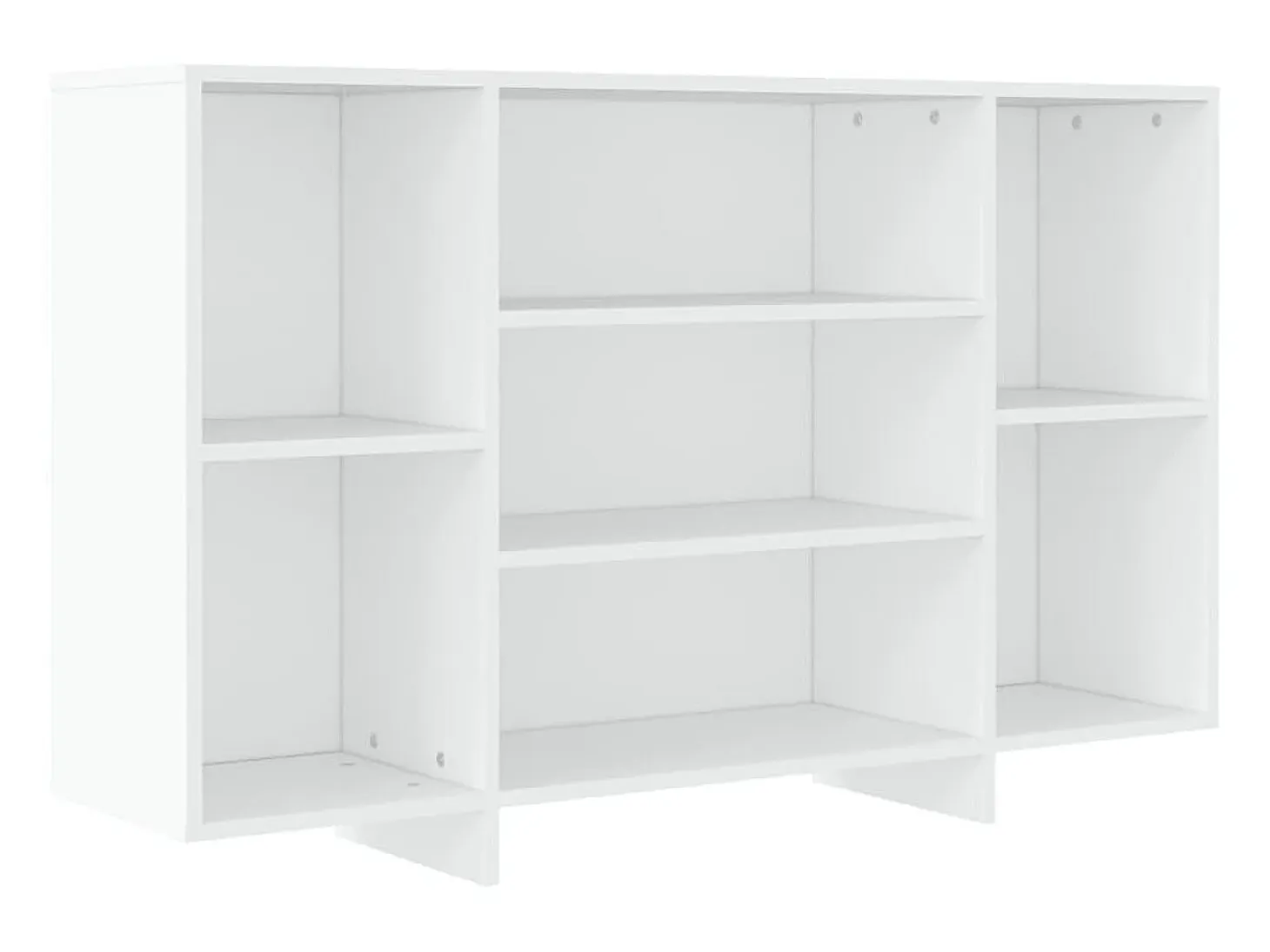 Aparador de madera contrachapada blanco 120x30x75 cm ES10520