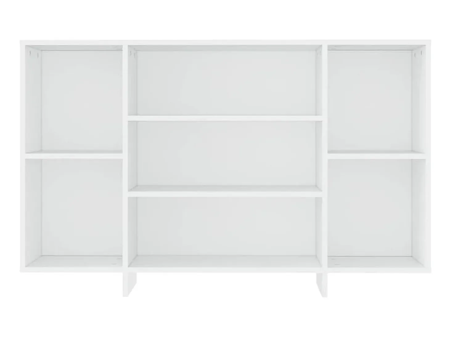 Aparador de madera contrachapada blanco 120x30x75 cm ES10520