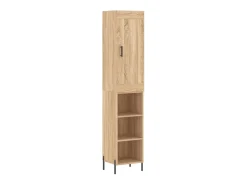 Aparador de madera contrachapada roble Sonoma 34,5x34x180 cm ES96986