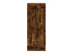Aparador de madera contrachapada roble ahumado 34,5x34x180 cm