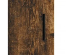 Aparador de madera contrachapada roble ahumado 34,5x34x180 cm