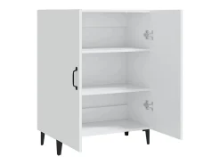 Aparador de madera contrachapada blanco 70x34x90 cm