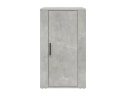 Aparador de madera contrachapada gris hormigón 40x33x70 cm ES59681