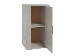 Aparador de madera contrachapada gris hormigón 40x33x70 cm ES59681