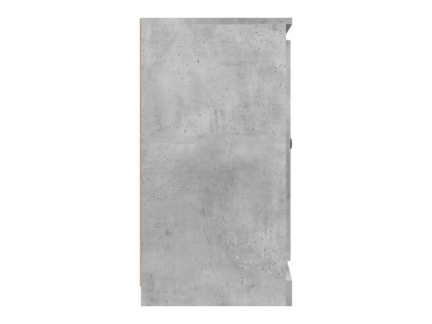 Aparador de madera contrachapada gris hormigón 70x35,5x67,5 cm