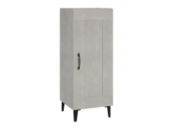 Aparador de madera contrachapada gris hormigón 34,5x34x90 cm ES31434