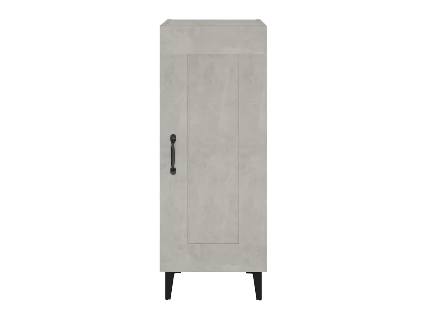 Aparador de madera contrachapada gris hormigón 34,5x34x90 cm ES31434