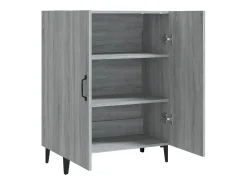 Aparador de madera contrachapada gris Sonoma 70x34x90 cm