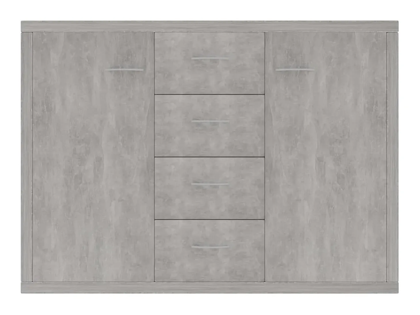Aparador de madera contrachapada gris hormigón 60x30x70 cm ES11064