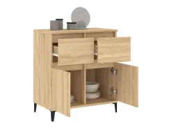 Aparador de madera contrachapada roble Sonoma 60x35x70 cm