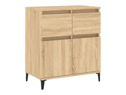 Aparador de madera contrachapada roble Sonoma 60x35x70 cm