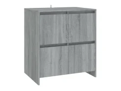 Aparador de madera contrachapada gris Sonoma 70x41x75 cm ES53491