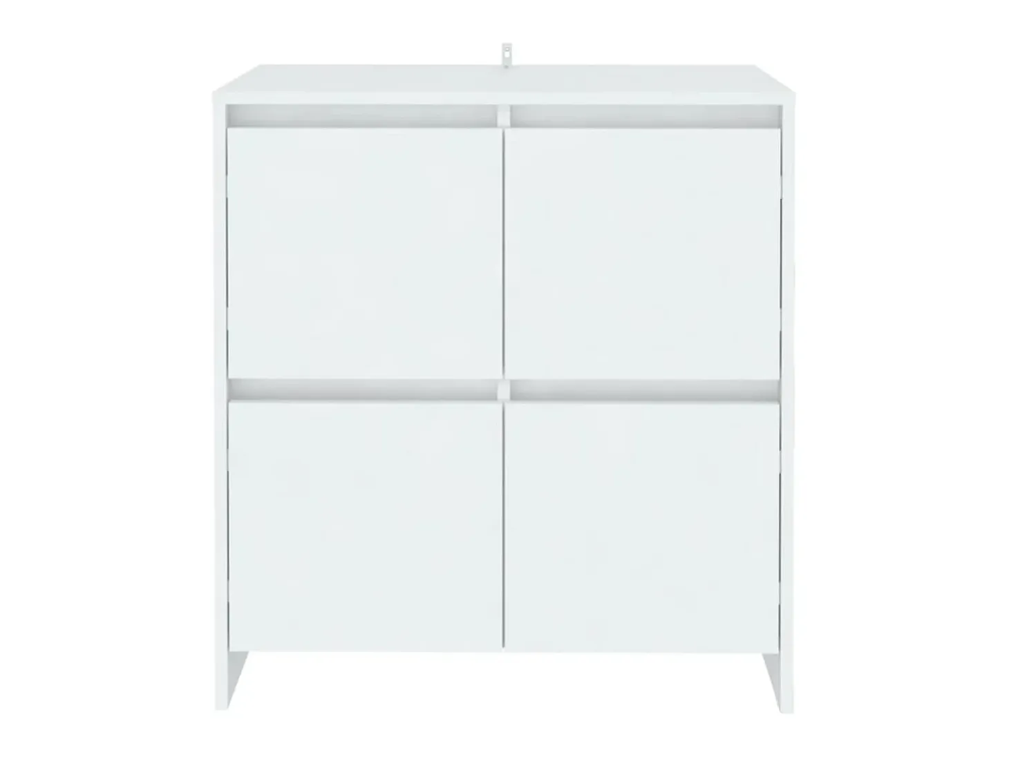 Aparador de madera contrachapada blanco 70x41x75 cm ES51494