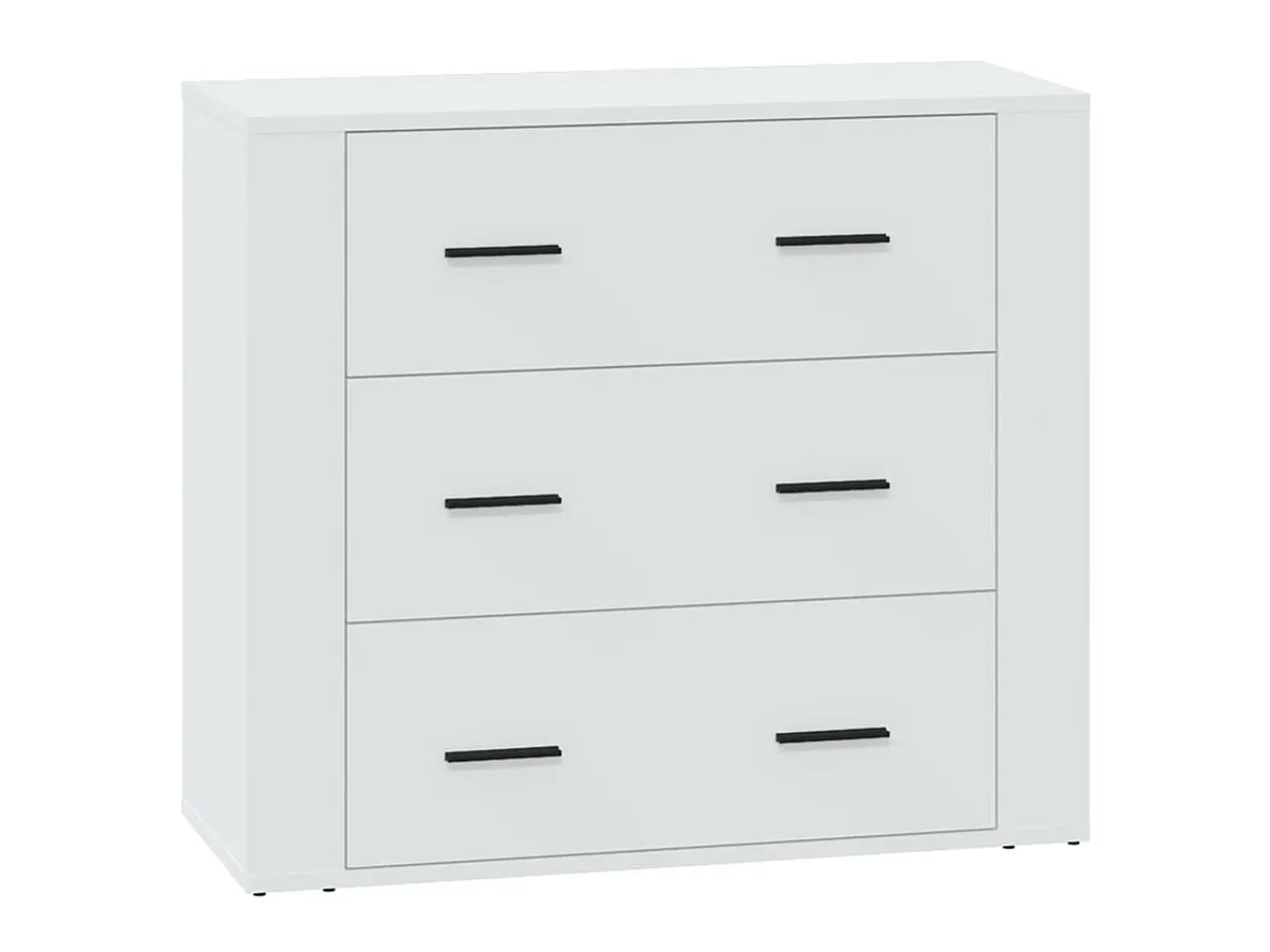 Aparador de madera contrachapada blanco 80x33x70 cm ES61268