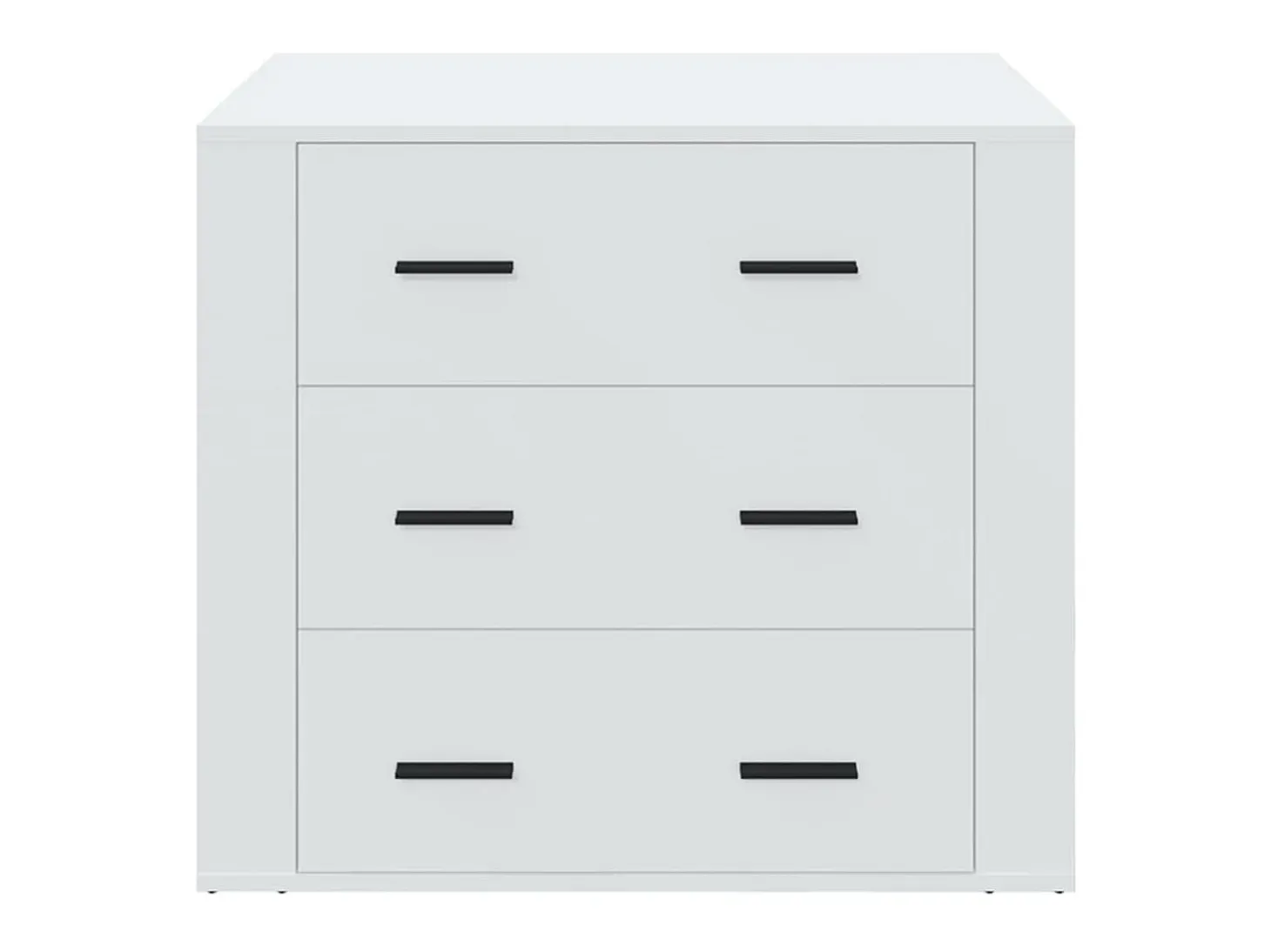 Aparador de madera contrachapada blanco 80x33x70 cm ES61268