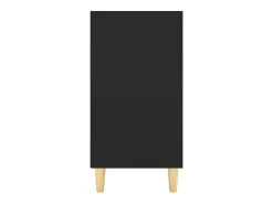 Aparador de madera contrachapada negro 103,5x35x70 cm