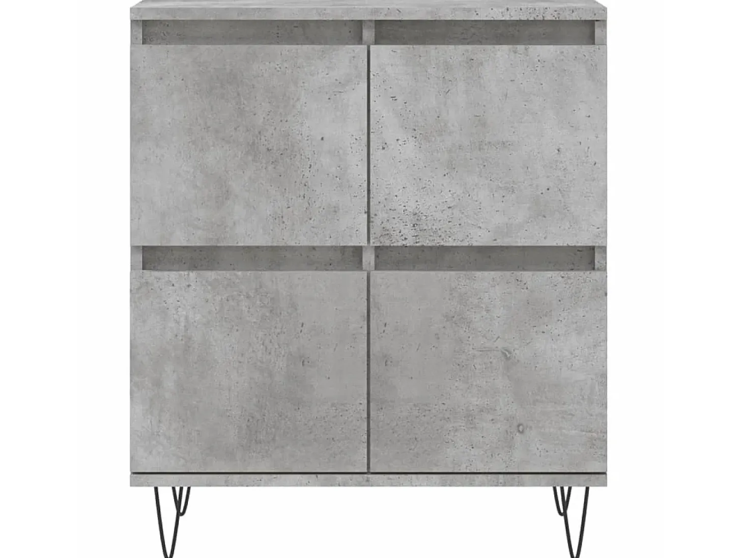 Aparador de madera contrachapada gris hormigón 60x35x70 cm ES20749