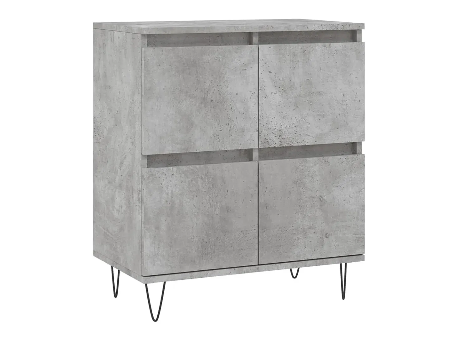 Aparador de madera contrachapada gris hormigón 60x35x70 cm ES20749