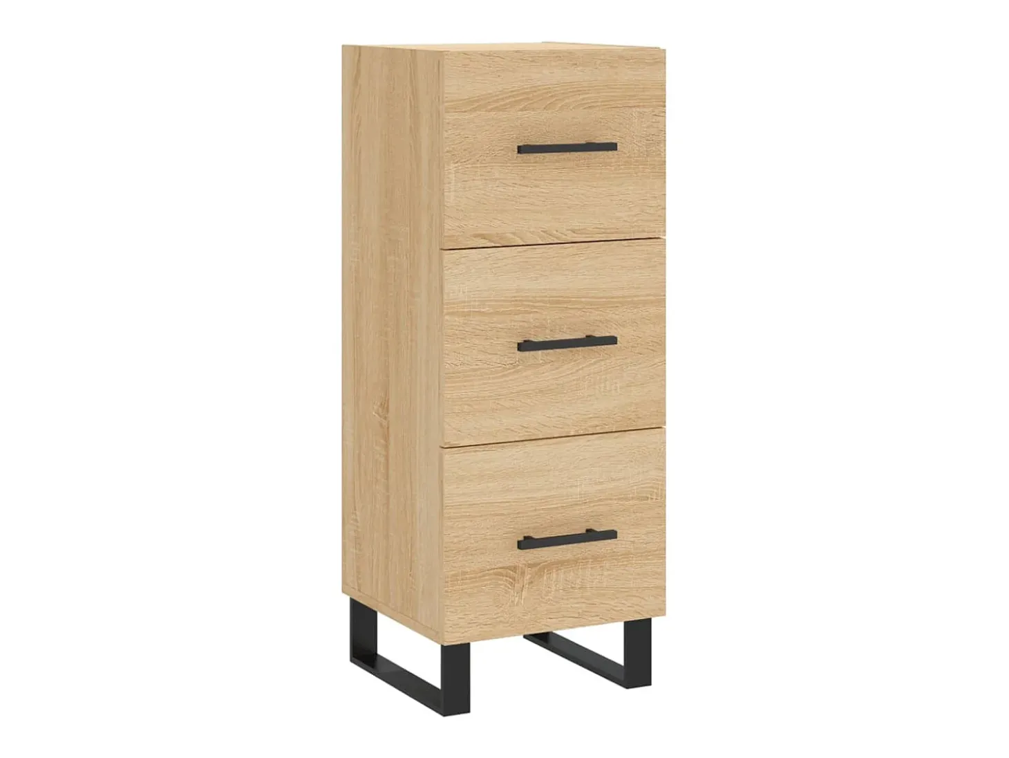 Aparador de madera contrachapada roble Sonoma 34,5x34x180 cm ES15038
