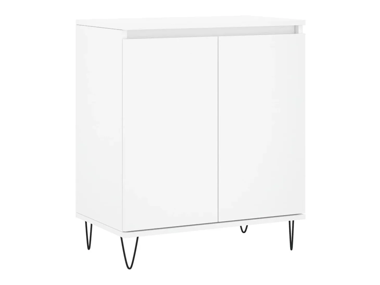 Aparador de madera contrachapada blanco 60x35x70 cm ES18784