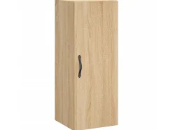 Aparador de madera contrachapada roble Sonoma 34,5x34x180 cm ES66709