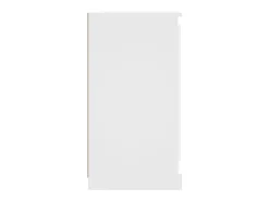 Aparador de madera contrachapada blanco 70x35,5x67,5 cm