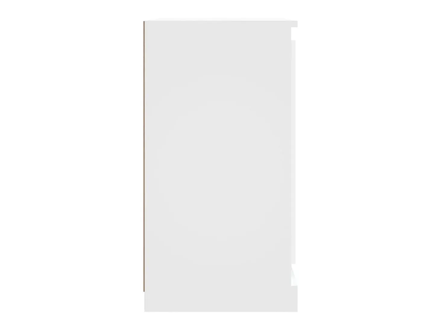 Aparador de madera contrachapada blanco 70x35,5x67,5 cm