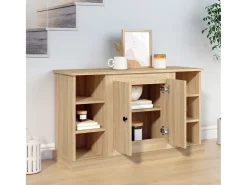 Aparador de madera contrachapada roble Sonoma 100x35,5x60 cm ES67197