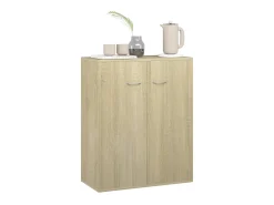 Aparador de madera contrachapada color roble Sonoma 60x30x75 cm ES34214