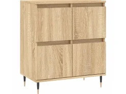 Aparador de madera contrachapada roble Sonoma 60x35x70 cm ES47847