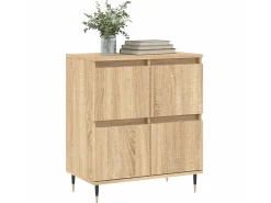 Aparador de madera contrachapada roble Sonoma 60x35x70 cm ES47847