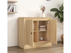 Aparador de madera contrachapada roble Sonoma 70x35,5x67,5 cm ES71584