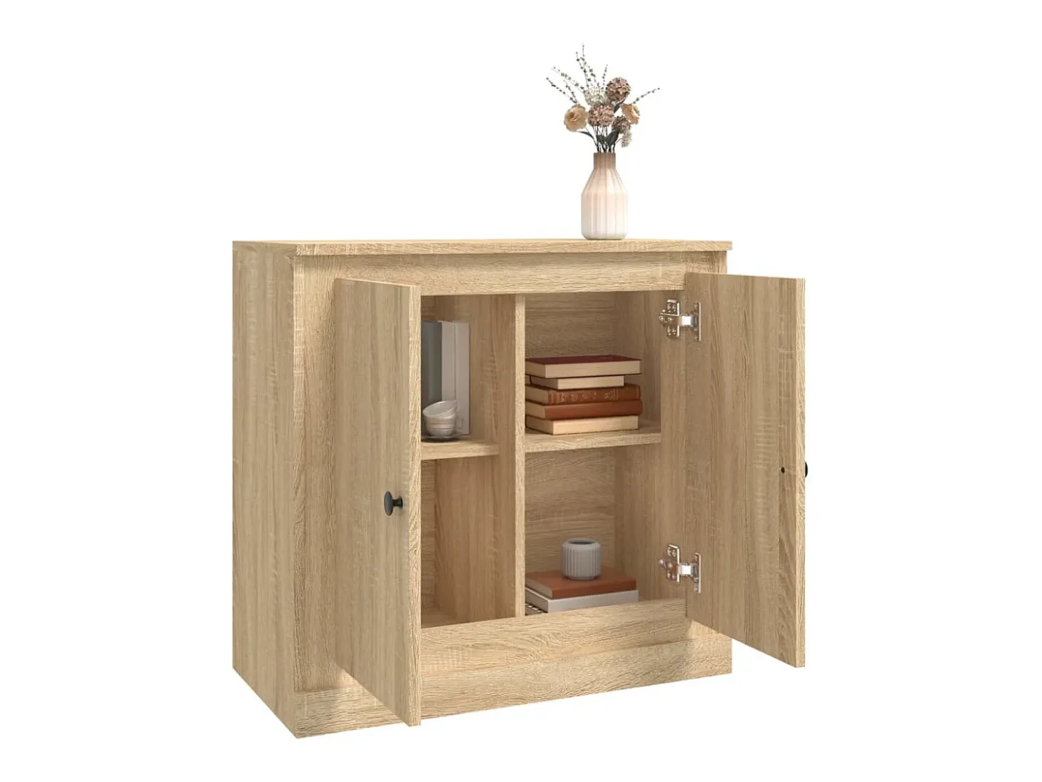 Aparador de madera contrachapada roble Sonoma 70x35,5x67,5 cm ES71584