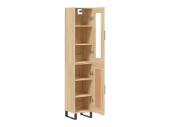 Aparador de madera contrachapada roble Sonoma 34,5x34x180 cm ES11267