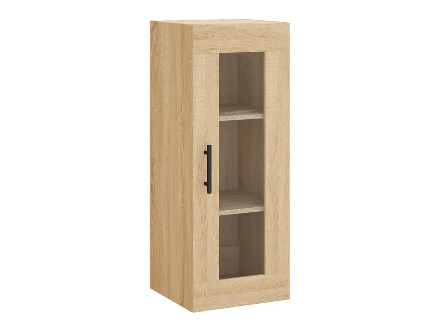 Aparador de madera contrachapada roble Sonoma 34,5x34x180 cm ES11267
